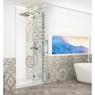 TRINITY CHROME sprchové dveře do niky 1200mm, čiré sklo, pravé GT1212CR-CH