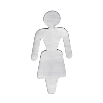Cedule WC dámy, 80x35x2mm, nerez mat 59326