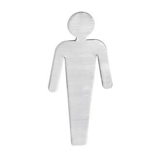 Cedule WC páni, 80x35x2mm, nerez mat 59327
