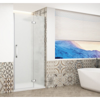 TRINITY CHROME sprchové dveře do niky 900mm, matné sklo, pravé GT1290MR-CH