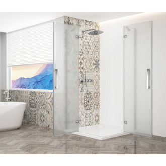 TRINITY CHROME čtvercový sprchový kout 1200x1200mm, rohový vstup, matné sklo GT2212-12M-CH