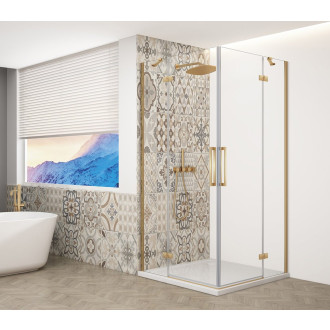 TRINITY GOLD MATT obdélníkový sprchový kout 1100x800mm , čiré sklo GT2280-11C-G