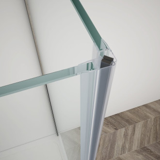 TRINITY CHROME obdélníkový sprchový kout 1100x800mm, rohový vstup matné sklo GT2280-11M-CH