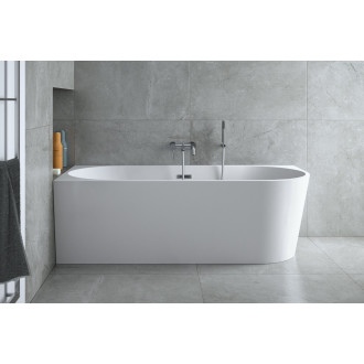 BESCO vana volně stojící ZOYA, 1500×750, levé, sifon chrom, sanitární akrylát VANZOYA150L