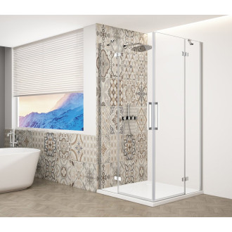 TRINITY CHROME obdélníkový sprchový kout 1000x900mm, rohový vstup, čiré sklo GT2290-10C-CH