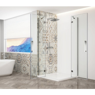 TRINITY CHROME obdélníkový sprchový kout 1100x900mm, rohový vstup, čiré sklo GT2290-11C-CH