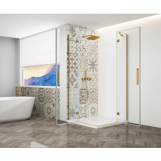 TRINITY GOLD MATT obdélníkový sprchový kout 1200x900mm, čiré sklo GT2290-12C-G