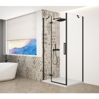 TRINITY BLACK čtvercový sprchový kout 1000x1000mm, čiré sklo, levé GT5610-10CL-B