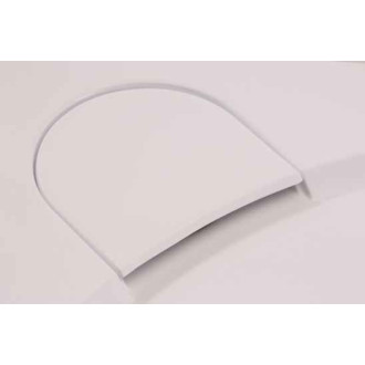LARA - vanička litý mramor, čtvrtkruh 1200x800x30 mm, levé, bez noh, VANKCCTVRT1280L