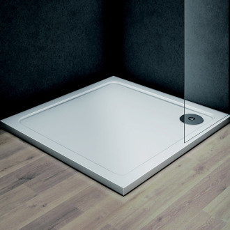 KLARA - vanička z litého mramoru, čtverec 700x700x30 mm bez noh, VANKCTVE70