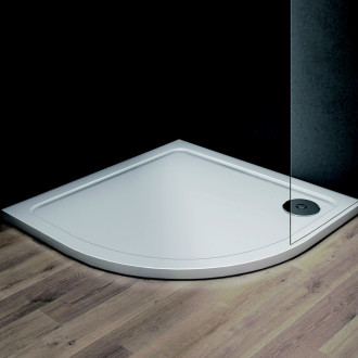 KLARA - vanička z litého mramoru, čtvrtkruh 800x800x30 mm, R550, bez noh , VANKCTVRT80