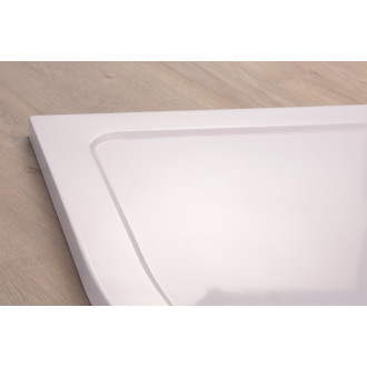 KLARA - vanička z litého mramoru, čtvrtkruh 1000x1000x30 mm, R550, bez noh , VANKCTVRT10