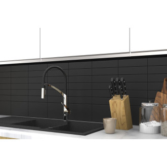 baterie ULTIMA U-50 dřezová (černá barva) OLBAU50