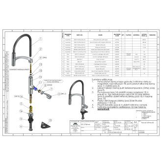 baterie ULTIMA U-50 dřezová (bílá barva) OLBAU50WT