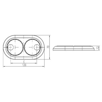 Excentrické krytky trubkové D 15-22 mm (KB E016)