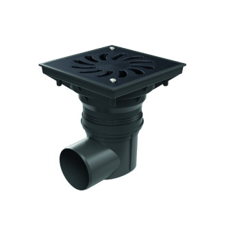 Kanalizační vpusť boční D110-250 NEPTUN, plastová mřížka 330 X