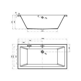 Cersanit Vana Intro 150x75 S301-066