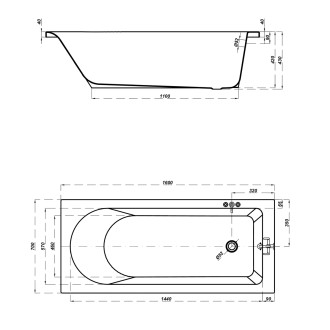 Cersanit Vana Flavia 160x70 S301-106