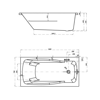 Cersanit Vana Lana 140x70 S301-160