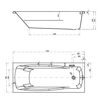 Cersanit Vana Lana 170x70 S301-163