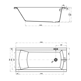Cersanit Vana Korat 150x70 S301-120