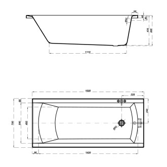 Cersanit Vana Korat 160x70 S301-121