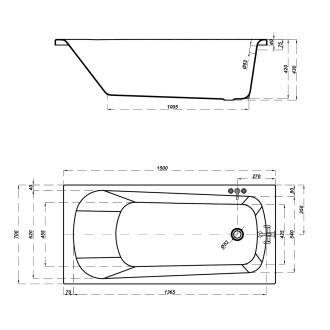 Cersanit Vana Nao 150x70 S301-242