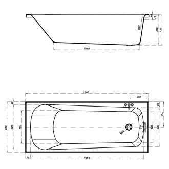 Cersanit Vana Nao 170x70 S301-244