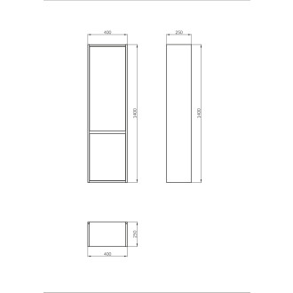 Cersanit Crea sloupek dub 40/25 S924-024