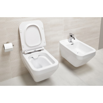 Cersanit Crea WC sedátko čtverec duroplast antibakteriální softclose K98-0178