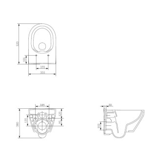 CREA závěsný klozet K114-015 Cleanon box