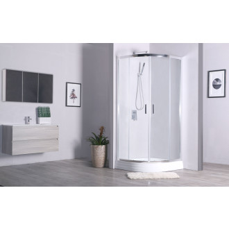 Cersanit Zip sprchový kout čtvrtkruh transp.sklo R55 90x190 S154-002