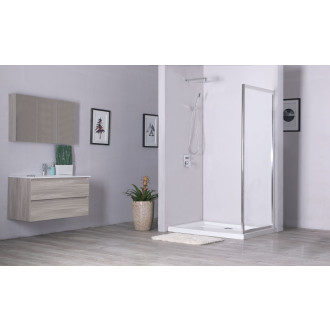 Cersanit Zip pevná stěna transparent sklo 90x190 S154-008