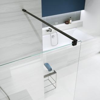 Cersanit Mille sprch. kout Walk-In chrom 120x200 čiré sklo S161-002