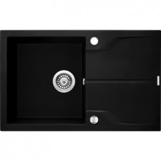 DEANTE ANDANTE ZQN_N113 Jednodřez s odkapem 780X490X194, granit černá
