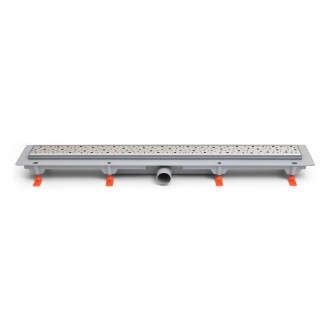 Podlahový linear. žlab 850 mm,boční D40,klasik/floor mat CH 850 K 1