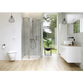 Cersanit Moduo sprchový kout čtvrtkruh 90x90x195 R55 čiré S162-010