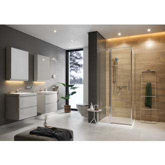 Cersanit Moduo sprchový kout čtvrtkruh 90x90x195 R55 čiré S162-010