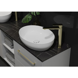 Cersanit Larga umyvadlo na desku elipsa bílá 50x38 K677-002