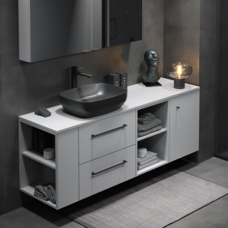 Cersanit Larga umyvadlo na desku obdélník ant mat 50x38 K677-013