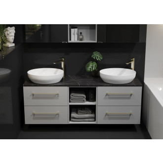 Cersanit Larga umyvadlo na desku elipsa bílá mat 50x38 K677-017