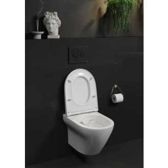 Cersanit Larga WC sedátko ovál slim duro antib SC easy-off K98-0229
