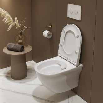 Cersanit Larga WC sedátko ovál slim duro antib SC easy-off K98-0229