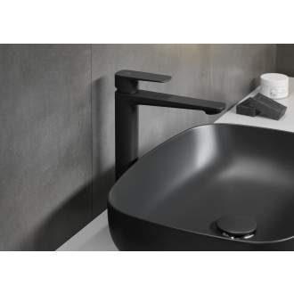 Cersanit Larga umyvadlová stojánková vysoká baterie černá S951-391