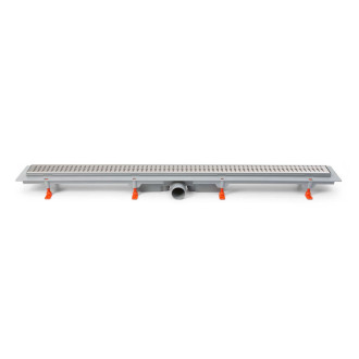 Podlahový linear. žlab 650 mm,boční D50,klasik/floor lesk CH 650/50 K