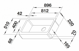 Blanco VINTERA XL 9-UF dřez do roviny/pod desku antracit granit 526 101