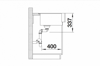 Blanco VINTERA XL 9-UF dřez do roviny/pod desku antracit granit 526 101