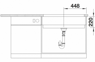 Blanco VINTERA XL 9-UF dřez do roviny/pod desku antracit granit 526 101