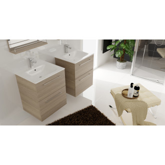 STAR SZZ2 60 spodní skříňka 2-zásuvková CAFE/CAFE včetně umyvadla CROP 60