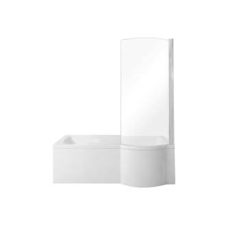 BESCO  vana INSPIRO 150 1500x700 mm, včetně vanové zástěny, levé, bez noh VANINSPIR150L